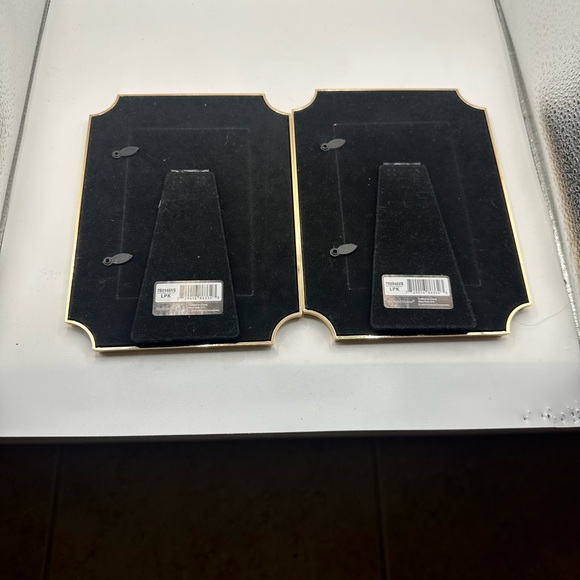 ONE pink and Gold Sheffield Sheffield Home ENAMEL PHOTO PICTURE FRAME, 4"X6" - Picture 6 of 7